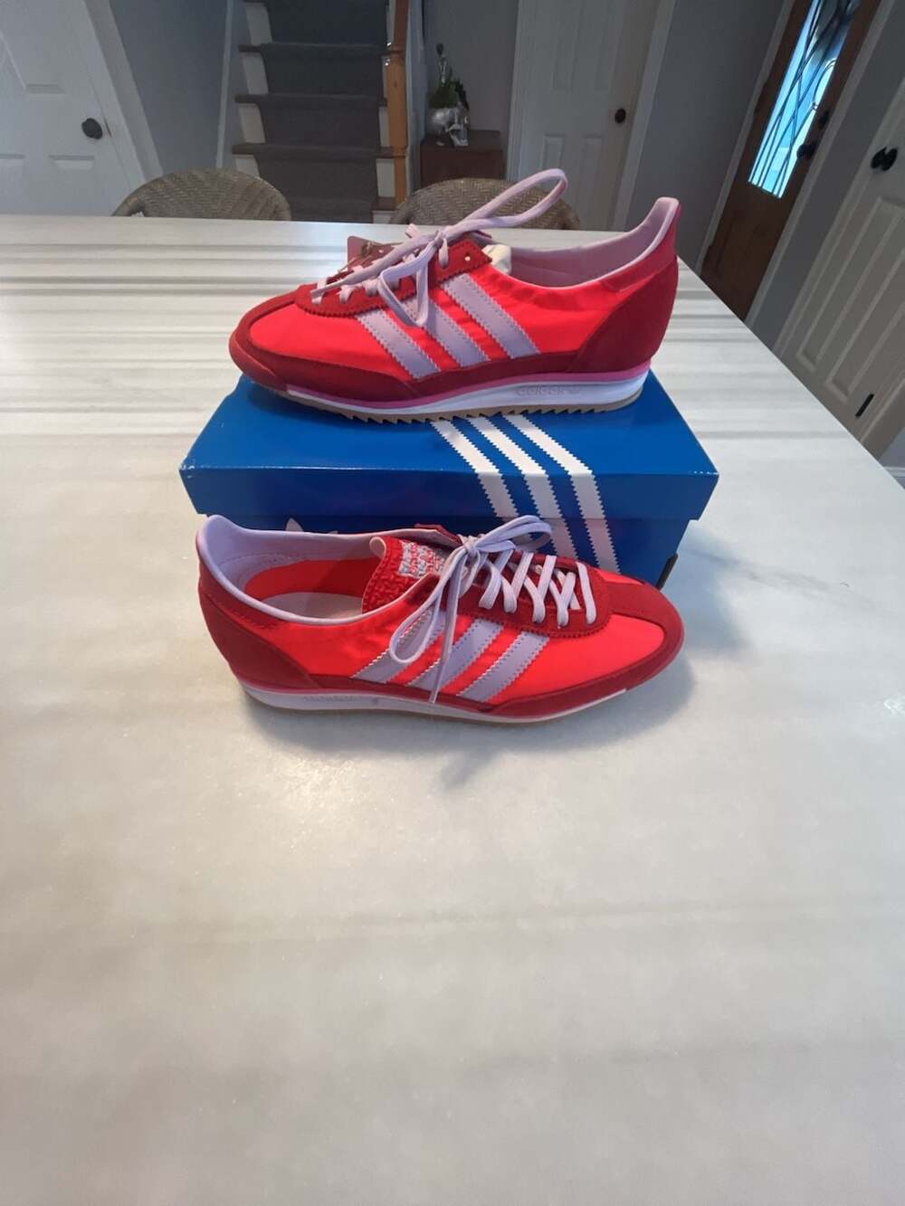 Adidas SL 72 OG W Size 7.5 Solar Red Lavender Sneakers